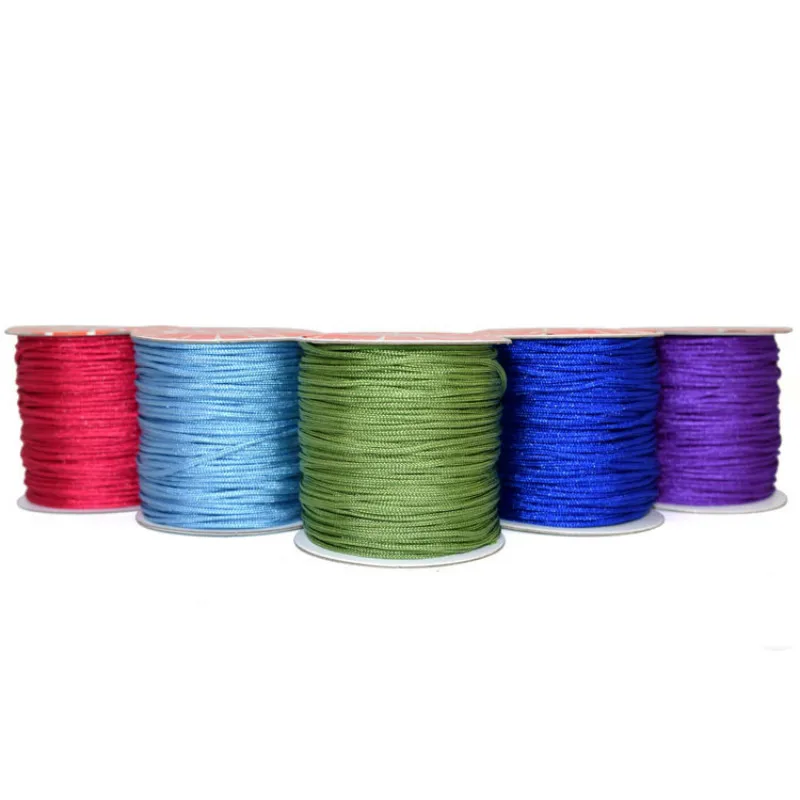 

1MM DIY Chinese Knot Nylon Cord String Braid Strap Wholesale Necklace Rope Bead For Necklace Bracelet Jewelry Making 80 meters