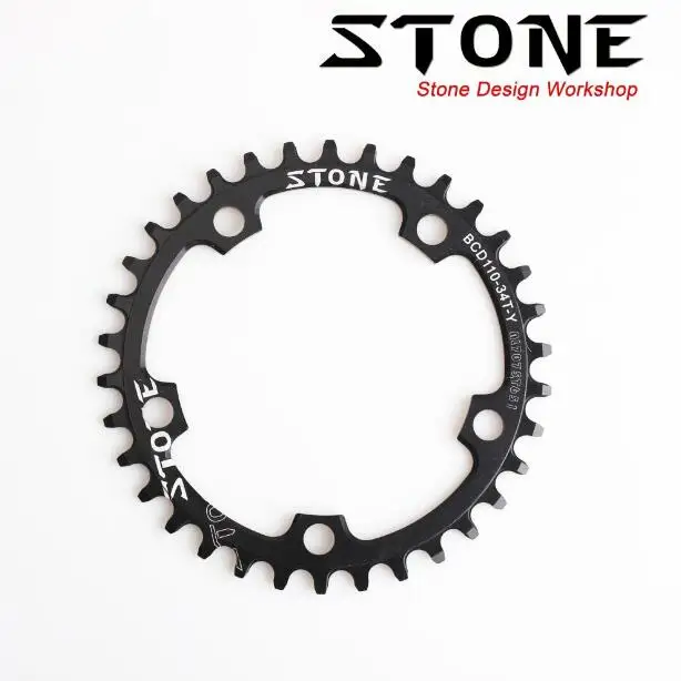 Chainring Round 110BCD 32T/34/T36T/38T/40T/42T/44T/46T/48T/50T/52T/54T/56T/58T/60T Cycling Chainring Bike Crown 5 Holes