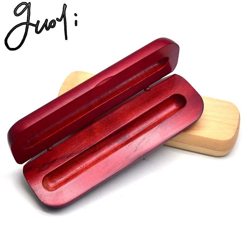 Guoyi B015 high-grade wooden pen gift box 17cm * 5.5cm * 2.4cm office school stationery jewelry box & hotel business pencil case