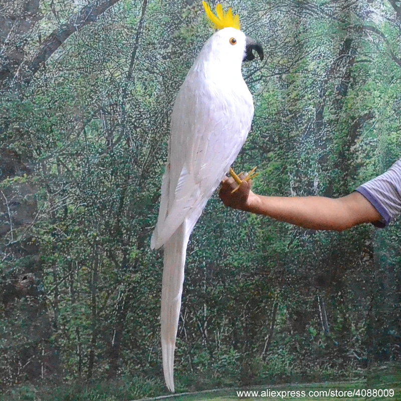 Custom-made white parrot animal deco props Wedding Grand event Halloween Easter party DIY deco products Arts and Crafts