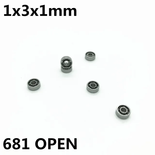 50 sztuk 681 otwarte 1x3x1mm łożysko kulkowe zwykłe miniaturowe łożysko wysokiej jakości 681X