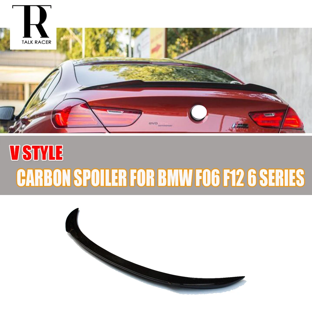 Carbon Fiber Rear Wing Spoiler for BMW F06 F12 F13 640i 650i 640d 650d M6 2012 - 2017