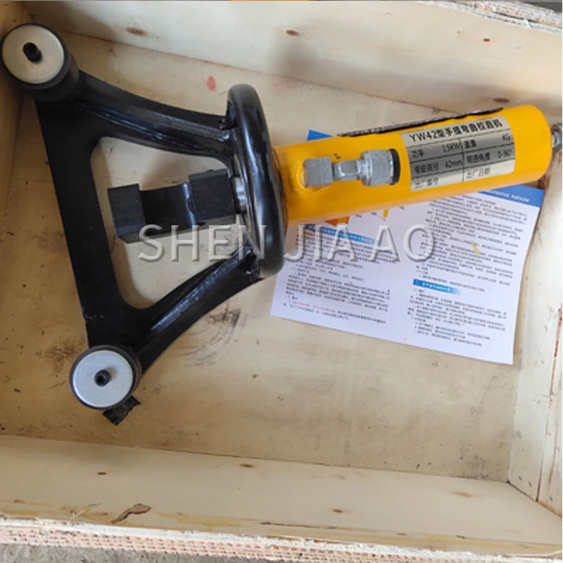 

Портативный гидравлический станок для гибки стали, 1 шт., 14-32 мм, 10 т, угловой станок для гибки стали, ручной гибочный станок с клапанами