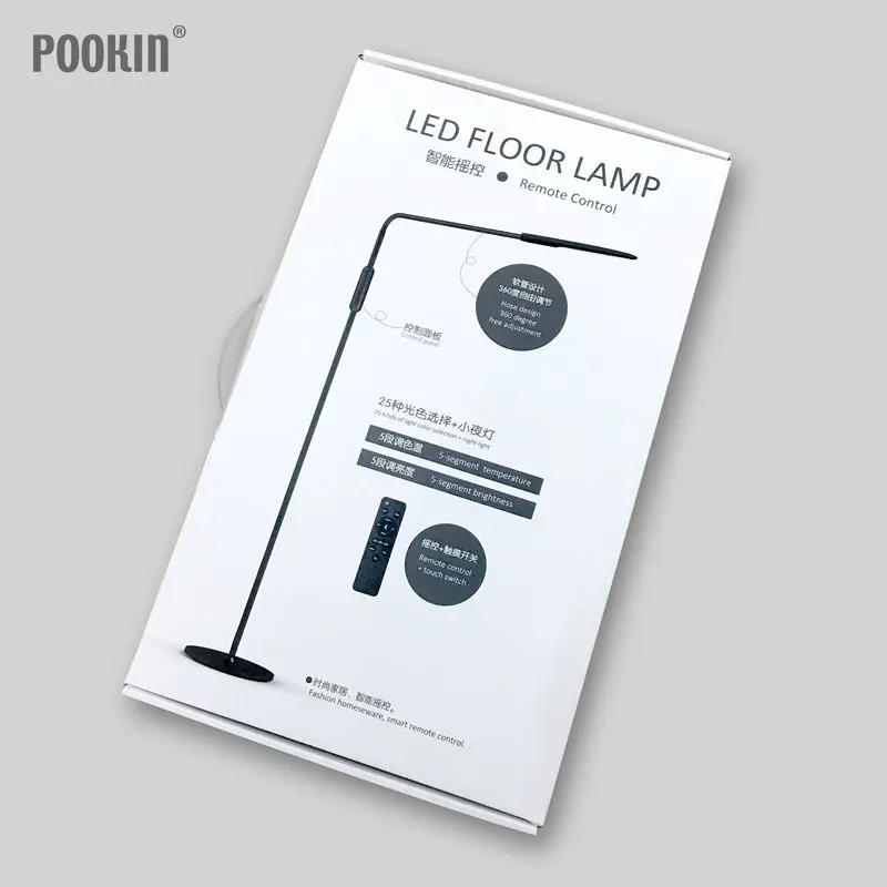 Imagem -06 - Inteligente Led Proteção para os Olhos Candeeiro de pé em pé Toque Conduziu a Lâmpada de Controle Remoto para o Quarto Levou Luz 5-nível de Brilho & Cor