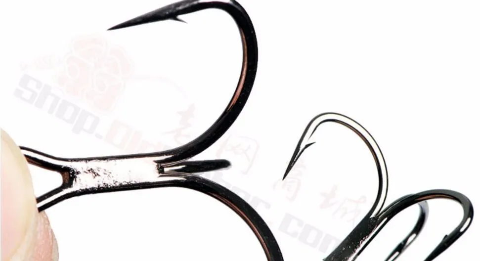 4packs Mustad treble hooks KVD hooks upgrade TG76NP-BN high carbon steel barbed hook match crank VIB lure fishing tackle pesca