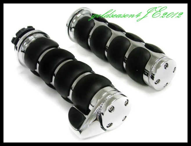 

CHROME HAND GRIPS +Throttle Boss for Yamaha Road Royal V-Star V-Max Virago R1 R6