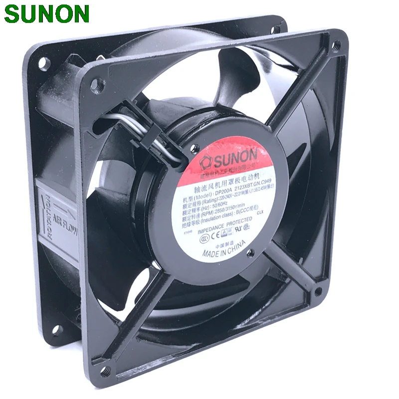 Ventilador de refrigeración industrial, accesorio para Sunon DP200A 2123XBT.GN, 12CM, 220x230x38MM, 120, 120 V, 12038