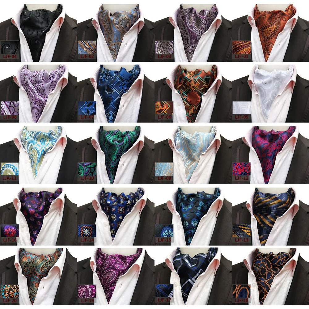 

Mens Suits Paisley Floral Cravat Ascot Necktie Wedding Party Formal Tie BWTHZ0314