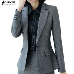 Naviu Elegant Fashion High Quality Women Blazers and Jackets Office Ladies Formal Outerwear Work Tops