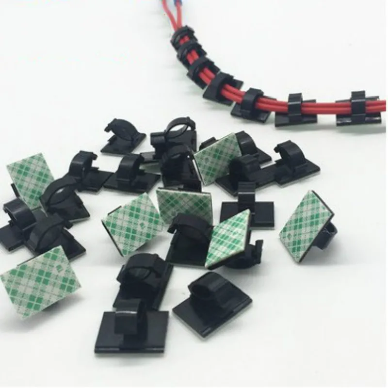 Zuczug-ケーブルクリップ,20個,車のウォールクリップ,ケーブルワインダーオーガナイザー,ワイヤー管理,ドロップコード,tifixer,デスク用