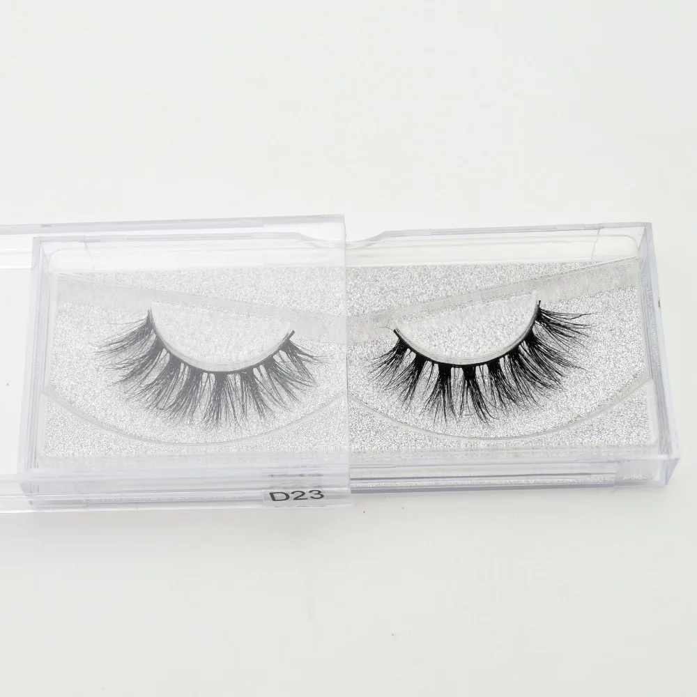 Visofree Eyelashes 3D Mink Lashes Soft Natural Handmade Cruelty Free Mink Eyelashes Lightweight Full Strip Cilios Posticos D23