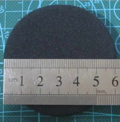 Almohadillas de espuma suave para auriculares, cubiertas de esponja de repuesto para auriculares, diámetro externo de 60mm, 6CM, 1000 unidades