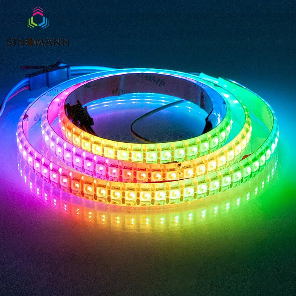 

1m/4m/5m SK6812 led strip(similar ws2812)30/60/144leds/m,RGBW+NW/CW/WW,IP30/65/67,5050SMD built-in SK6812,4in 1 addressable,DC5V