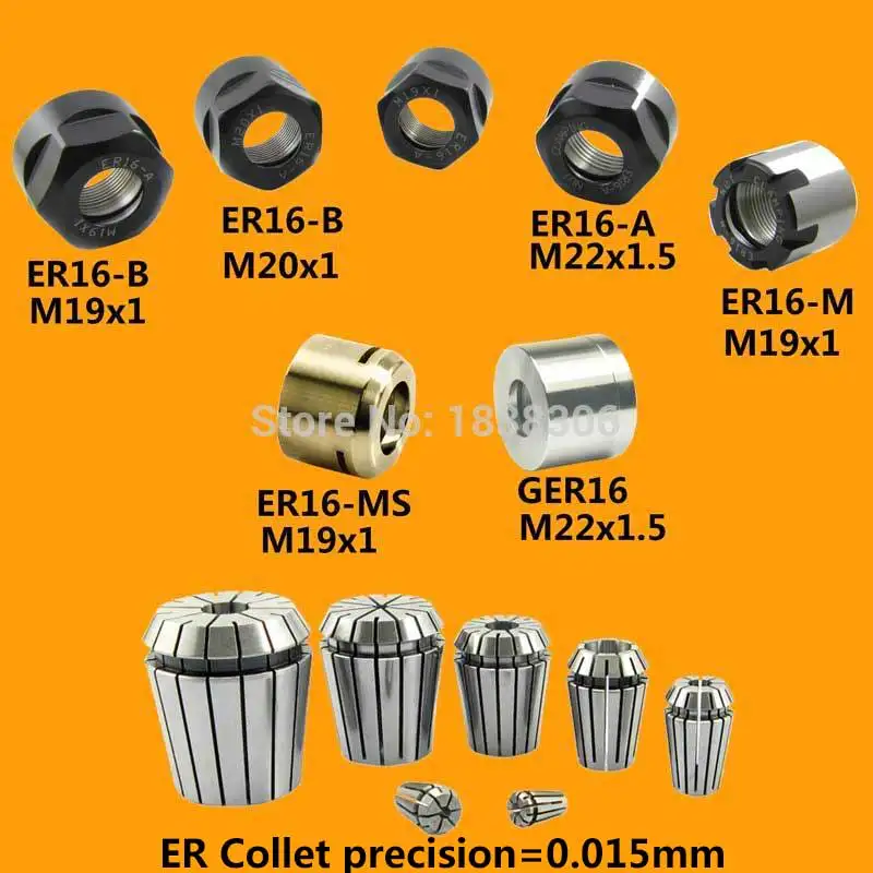 

ER Collet Chuck Holder ER16 3.175 8mm adapter clamp Nut Drill chuck cnc router bits tools wood pcb ball nose twist drill reamer