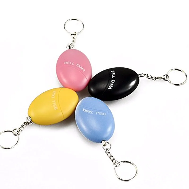 10pcs Self Defense Alarm 120dB Egg Shape Girl Women Security Protect Alert Personal Safety Scream Loud Keychain Emergency Alarm