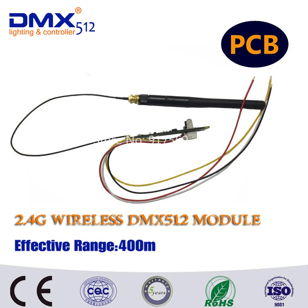 Stage Lights 2.4Ghz Wireless DMX512 Controller 5V DC with 600m Invisible Communicate Distance