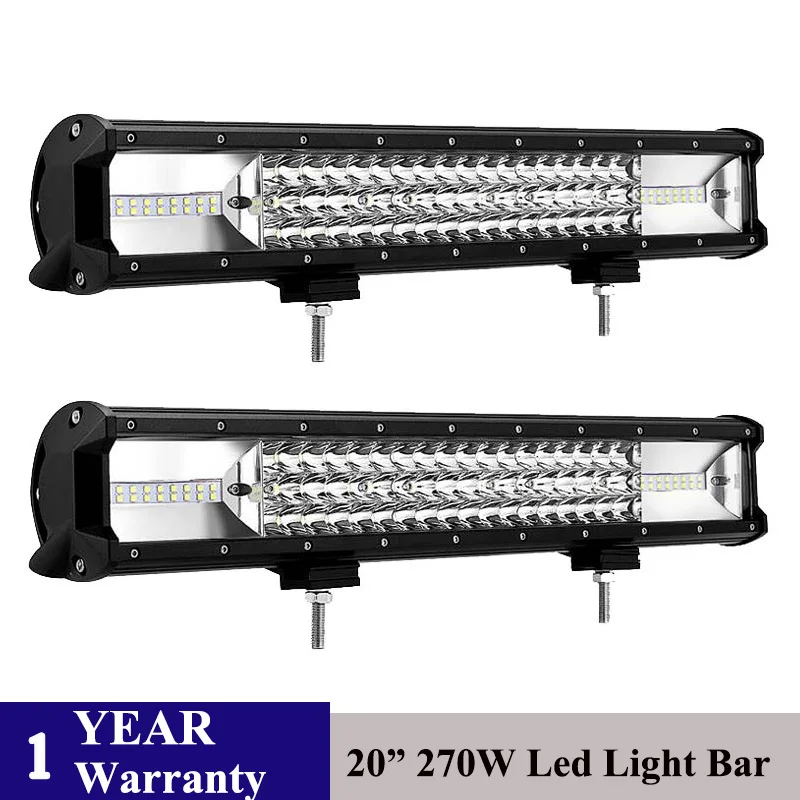 

Car Light Led Bar 20inch 270W Straight Combo Beam Led Driving Light for offroad 4x4 SUV ATV Tractor Auto barra Fog Lights Lamp