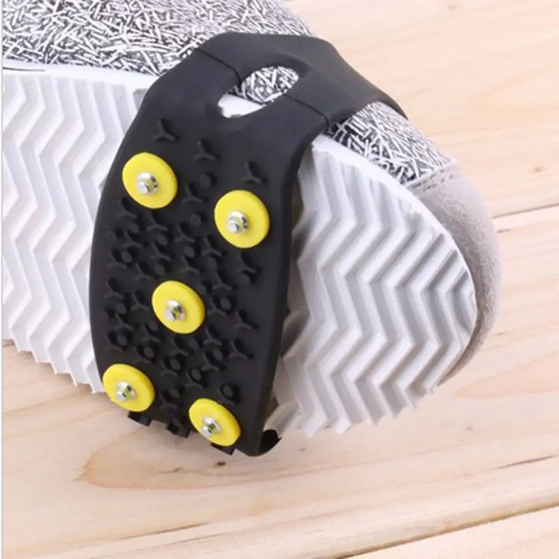 SexeMara Snow Ice Climbing antiscivolo Spikes Grips rampon tacchetti 5-Stud Shoes Cover