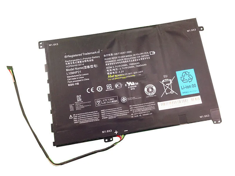 Original 3.7V 28Wh 7680mAh L10M4P21 Battery for S2010A 1/CP-4/45/107-4