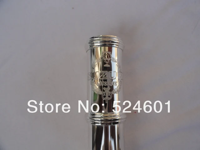 New Arrival Brand SUZUKI16 Hole Silver-plated C Flute High Quality Musical Instrument E key Flute With Case