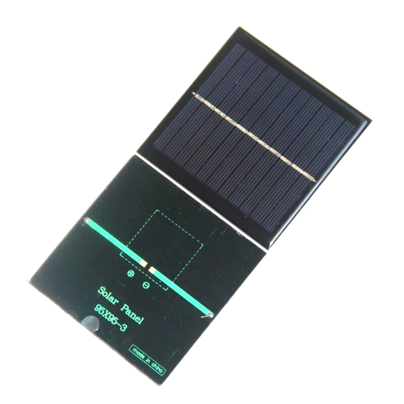 BUHESHUI Mini Solar Cell 1W 5.5V Solar Panel For 3.7V Battery Charger DIY Polycrystalline Solar Module Epoxy 50PCS/Lot Wholesale