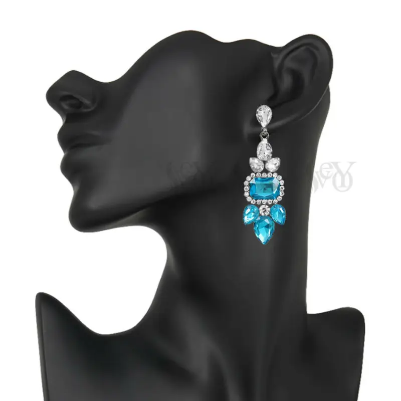 VEYO Bridal Earrings Rhinestone Trendy Wholesale Crystal Drop Earrings High Quality