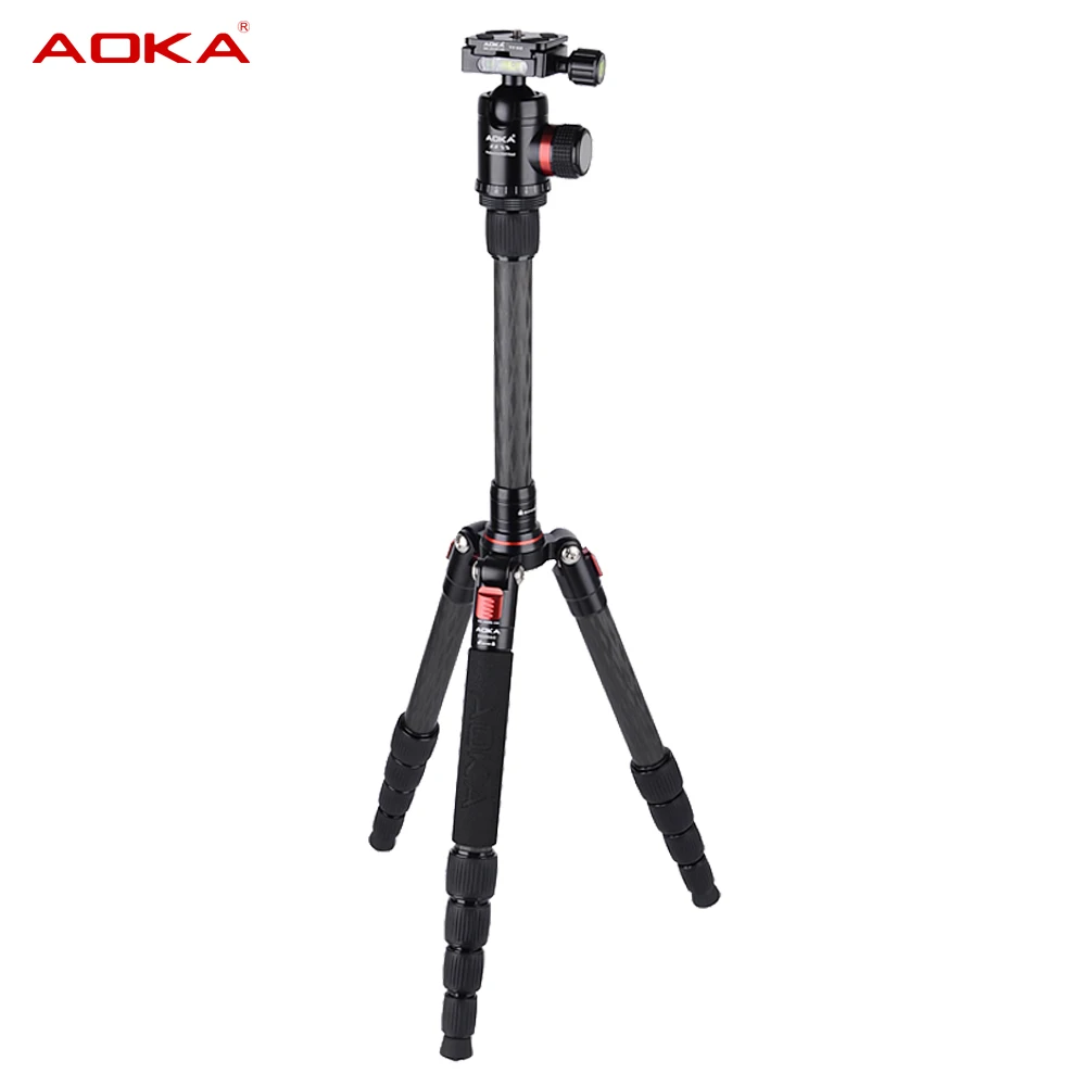 حامل ثلاثي القوائم من ألياف الكربون للكاميرا ، متين ، خفيف الوزن ، بانورامي ، مدمج ، احترافي ، رأس كروي 360 درجة