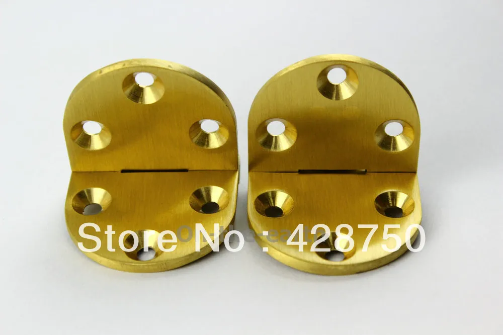 Solid Brass Butler Tray Hinge Round Edge 2-1/2