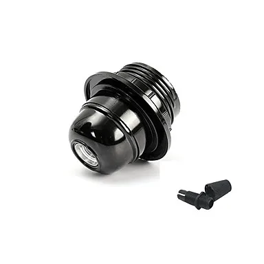 IWHD DIY Black Douille E26 E27 Socket Lamp Holder 110v-220v Fitting E27 Bulb Holder Light Base Plastic