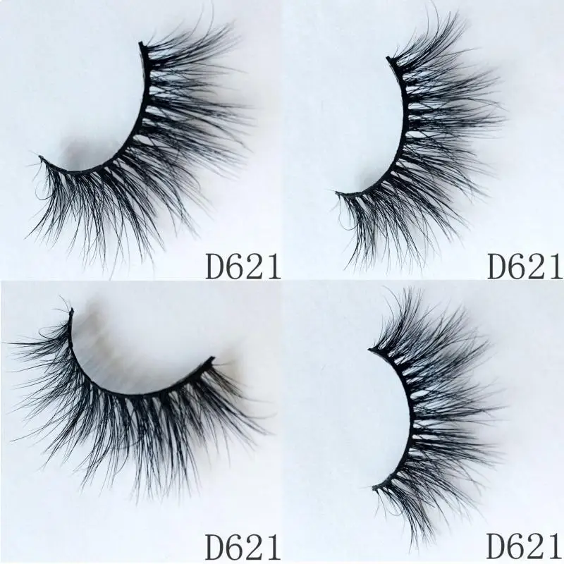 IN USA Real Mink Hair Lashes Messy Fluffy Lash Soft Natural Eyelashes 1000Pair Long Crisscross Strip Makeup Beauty Eyelash