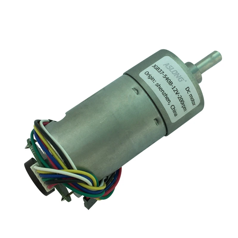 

JGB37-540B DC Deceleration Motor Encoder Disc Gear Motor Speed Measuring Motor 6V-12V 7RPM-960RPM