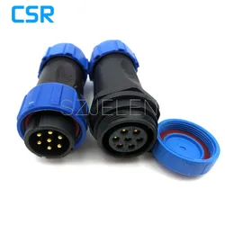 SP2110/P7-S7,  7 Pin Waterproof Connector , Wire Connectors, Automotive Connectors, Industrial Equipment Power Connectors 7 Pin