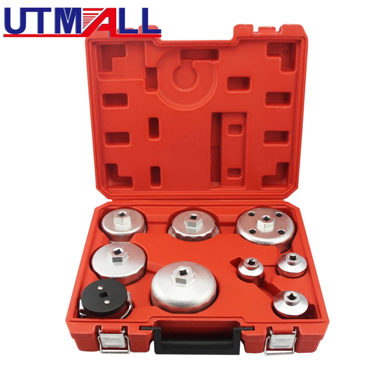 9Pcs Oil Filter Wrench Socket Set Professional Cup Type Universal Remover Tool