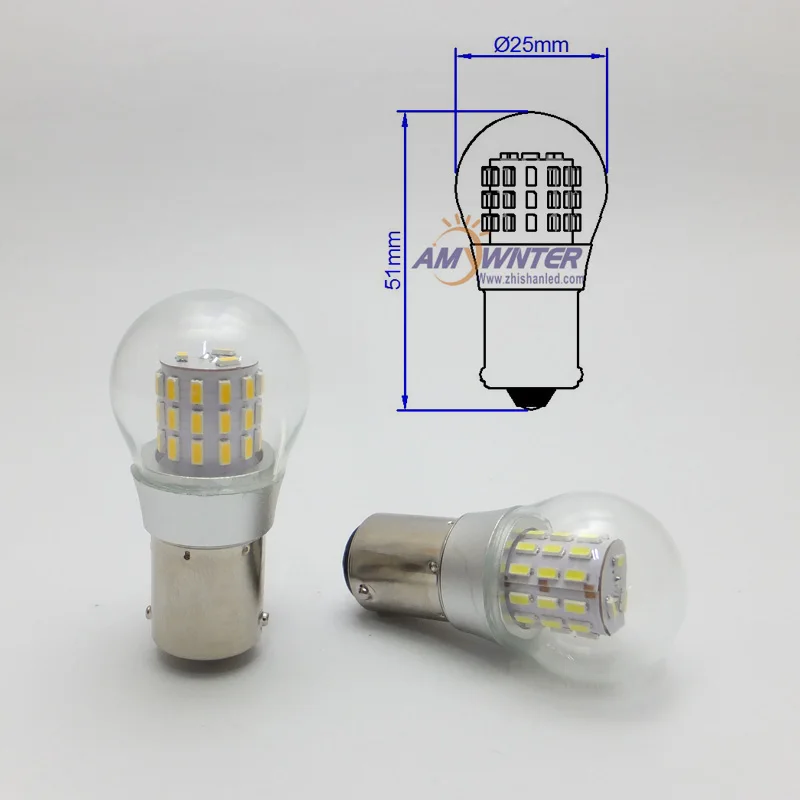 2pcs Led Boat Navigation S25 Ba15d Bay15d 12v 24v Ship Lamp Traffic Safety Warning Signal Light Aluminium Material Waterproof