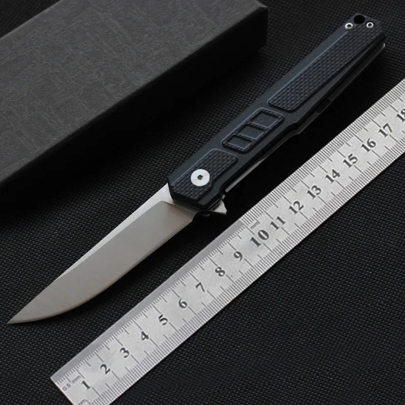 MK08 9Cr18MoV 59hrc Pocket Folding knife G10 handle camping fishing sharp hunting knife outdoor Tactical survival EDC tools