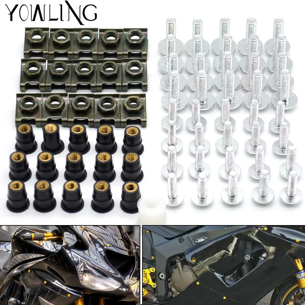 

Motorcycle Windshield Windscreen Fairing Bolts Screw Kit For Honda Suzuki Yamaha Kawasaki Ducati BMW S1000RR