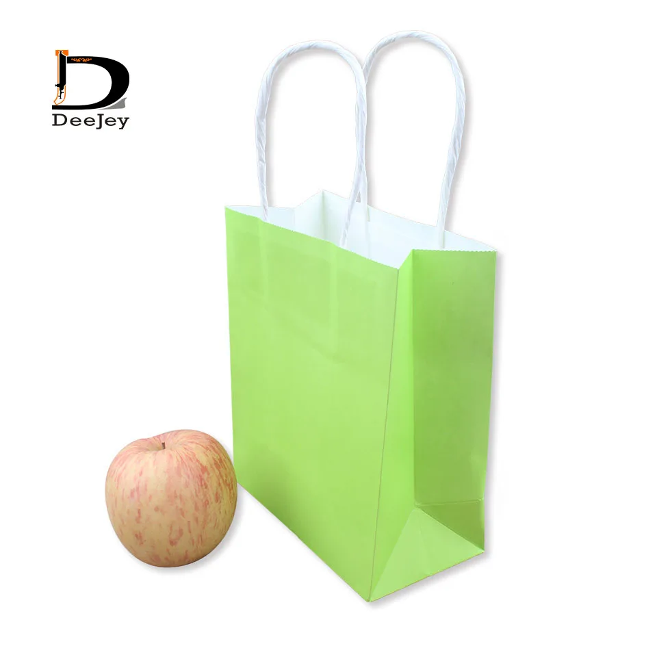 handmade 7 color 150gsm paper bags Gift Bags Party Lolly Favour Wedding Packaging 10pcs/lot