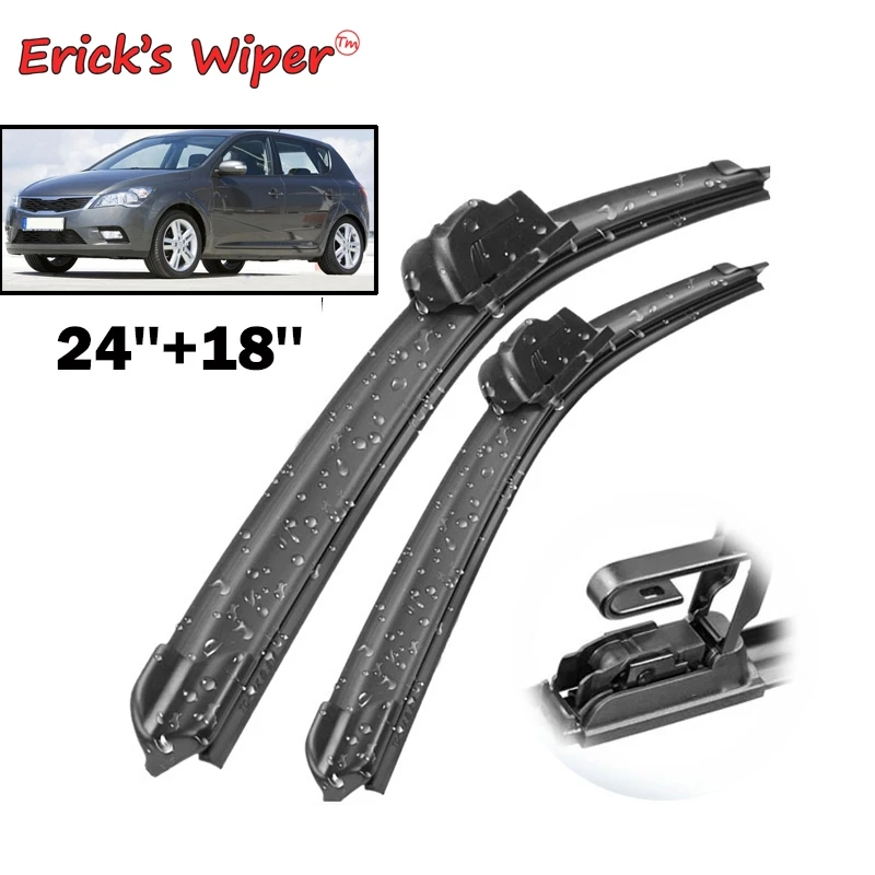 Erick\'s Wiper LHD Front Wiper Blades For KIA Cee\'d Ceed 2009 - 2012 Windshield Windscreen Clean Window Car Rain Brushes 24\