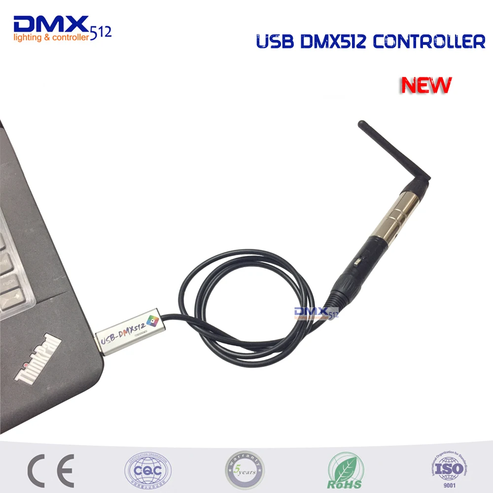 2017 new style 1PCS USB DMX512 Controller compatibility 5PCS wirelsss dmx512 controller for Stage Lighting Controller