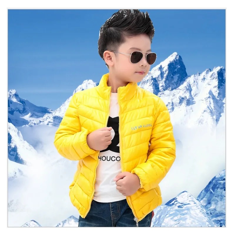 Hooyi Green Girls Down Jackets Boys Outfits Coats Winter Outerwear Solid Girl Jacket Children Clothes Top Quality