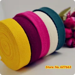 Larghezza 15mm bianco/nero/giallo/viola colore spina di pesce/nastro di cotone twill/fettuccia di cotone