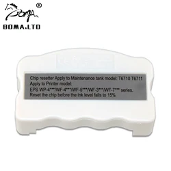 1PC T6710 T6711 Ink Maintenance Box Chip Resetter For EPSON WF 7720 7715 7710 7210 7110 7610 7620 3620 3640 L1455 Waste Tank