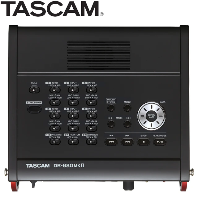 TASCAM DR-680MKII portable multi-channel recorder with 6 mic/line inputs  and digital input channels for film live recording - AliExpress