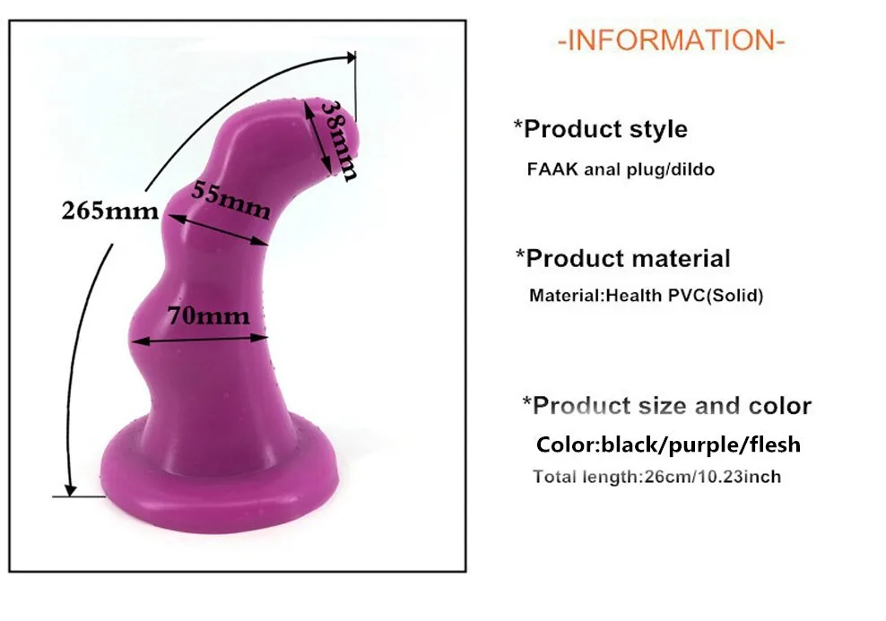 FAAK Groen dildo Gebogene konvexen riesigen anal plug g-punkt stimulieren  virgina geschlecht spielt fr frauen big knstliche penis sex produkte lila  - AliExpress 66