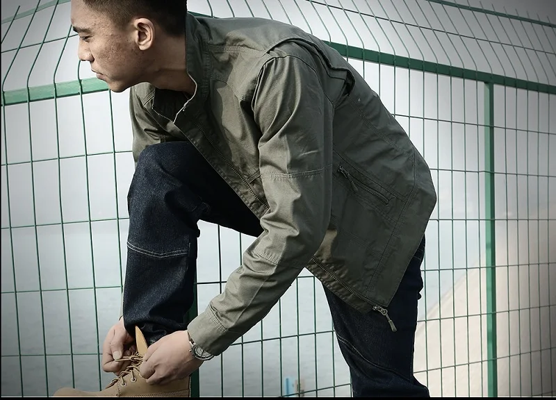 New Military Style Field Tactical Jacket Men Waterpoof SWAT Combat Army Jackets Spring Autumn Casual Bomber Pilot Coat