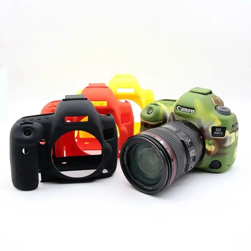 Silicone SLR Camera Bag for Cann 5D4 5DIV 5D MARK IV 4 Lightweight Camera Bag Case Cover for 5DIV