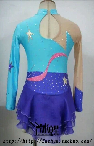 2016 Custom Ice Skating Dresses For Girls New Brand Vogue Figure Skating Competition Dress  For Women DR3050