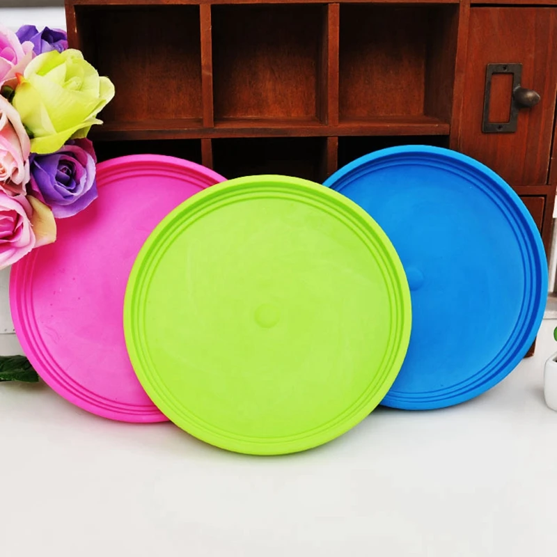 Soft Silicone Flying Discs Dog Toys For Pet Training Chewing Hot Eco-friendly Pet Product Fly Disk Training