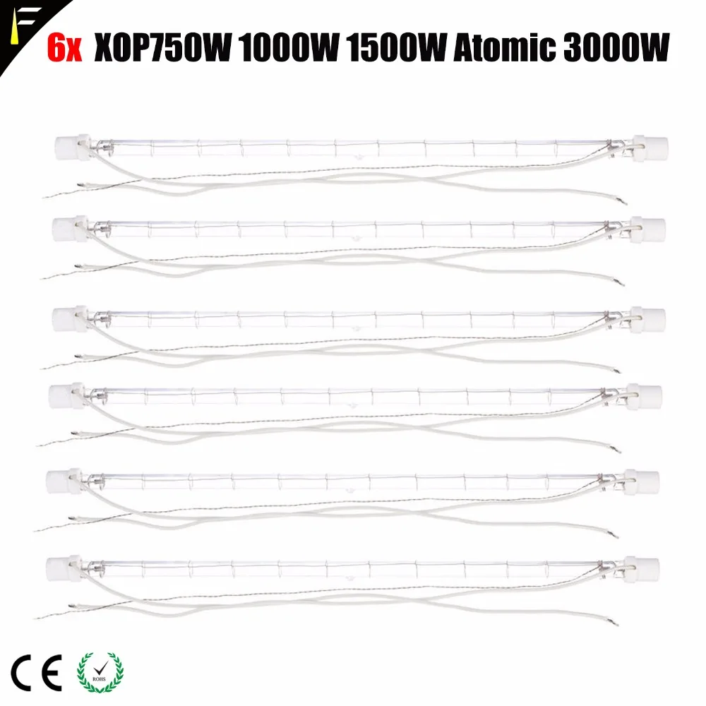 6pcs MAX 15 Xenon Stobe Lamp Flash Tube Lamp 3000w Atomic Xenon Light Bulb 1kw/3kw SP-1500 XOP15 100v For Strobe Light Fixture