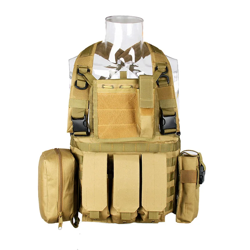 

RRV Airsoft Tactical Molle Vest Combat Assault Chest Rig Police Paintball Hunting Protective Body Armor Vest